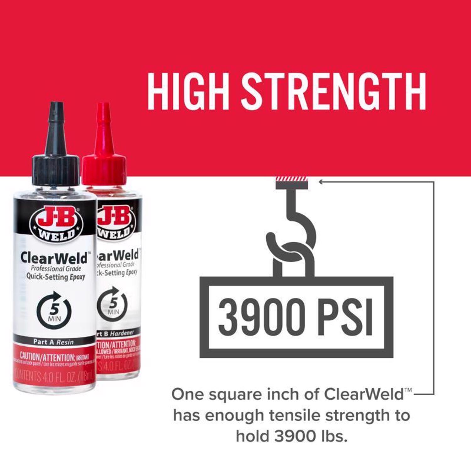 ClearWeld 2-Part Pro Epoxy, (2) 4 oz. Bottles