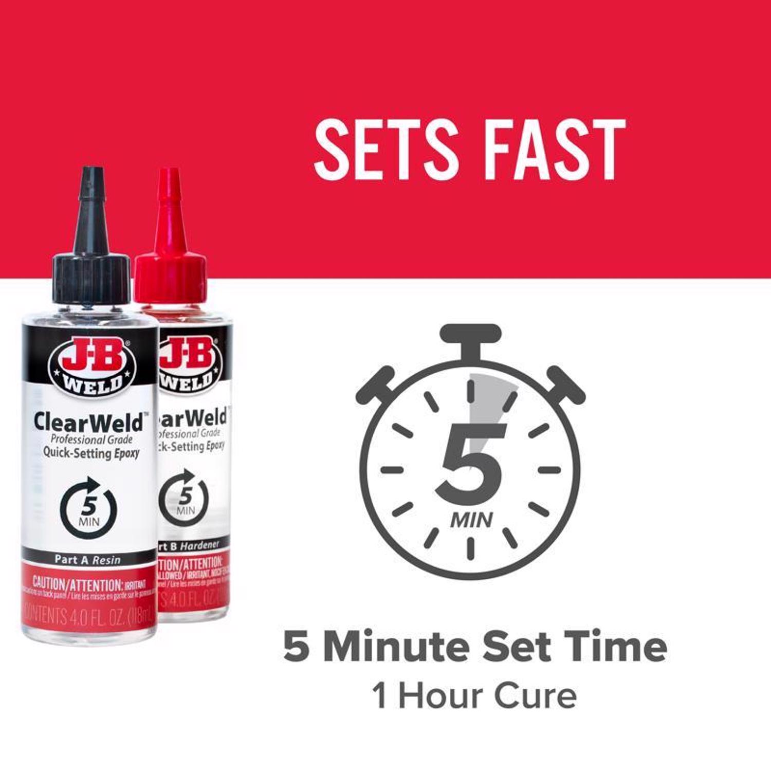 ClearWeld 2-Part Pro Epoxy, (2) 4 oz. Bottles