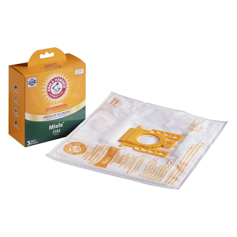 64604HQ Arm & Hammer Miele FJM Vacuum Bag 3 pk
