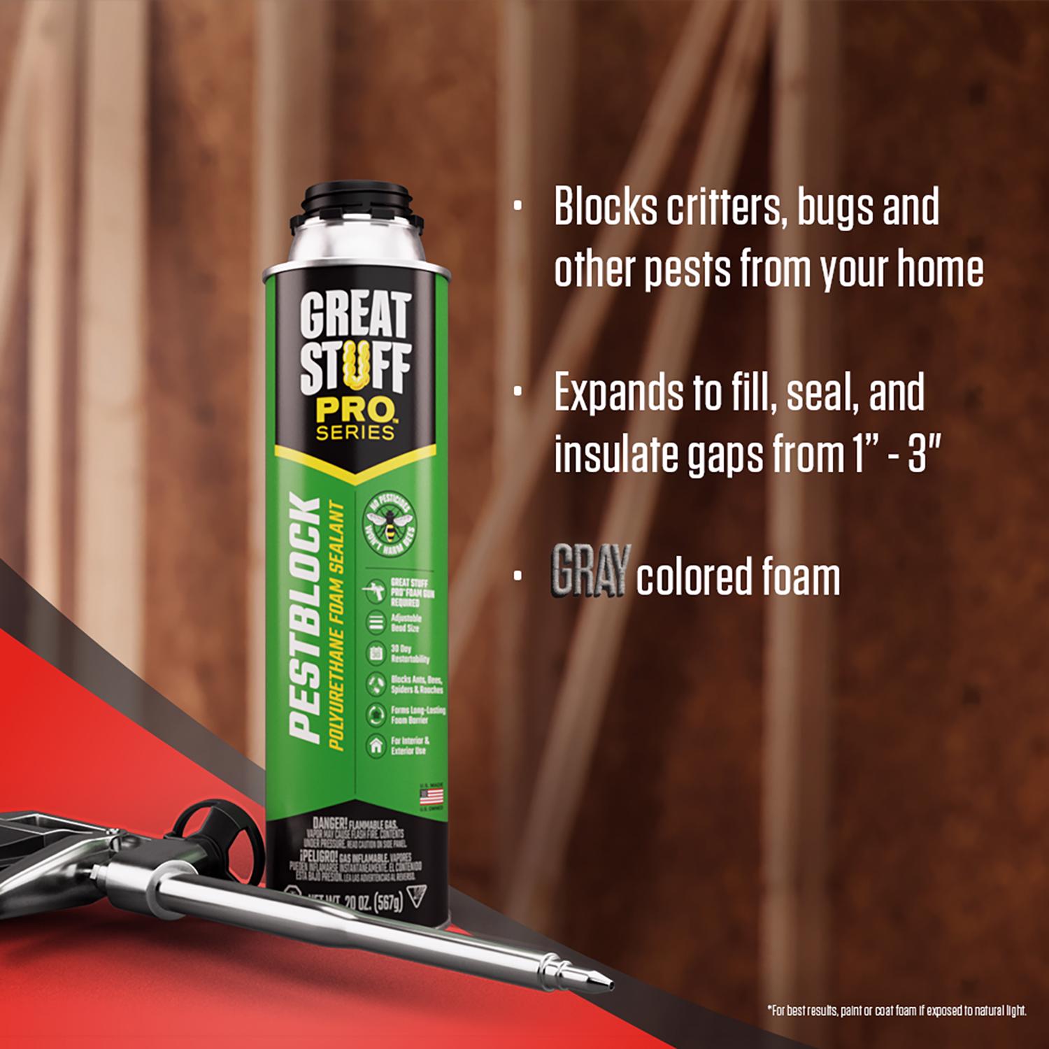 Pestblock Pro Foam Sealant, 20 oz.