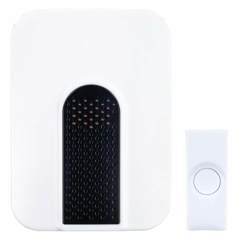 Heath Zenith Black/White Plastic Wireless PlugIn Door Chime Kit