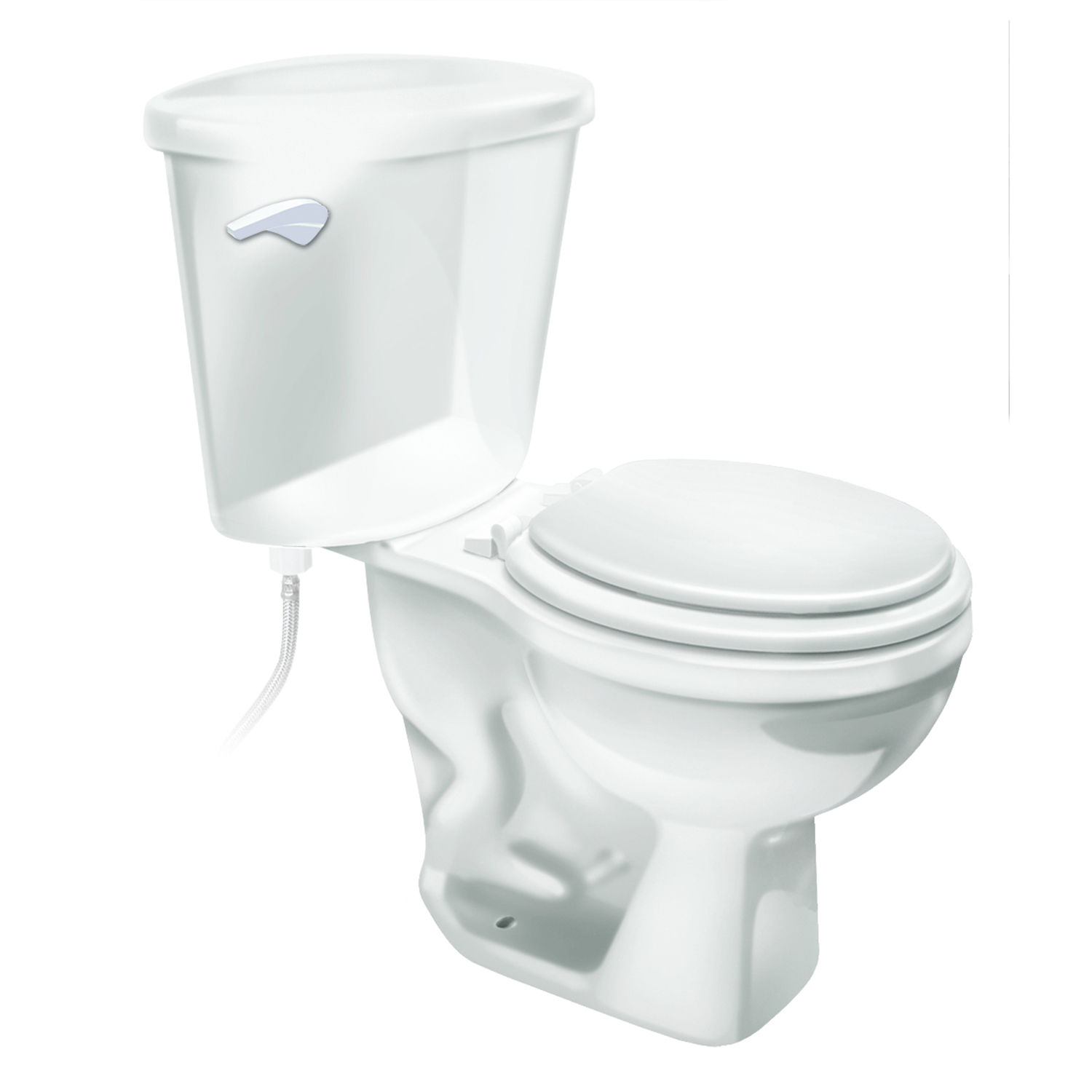 White Toilet Tank Lever