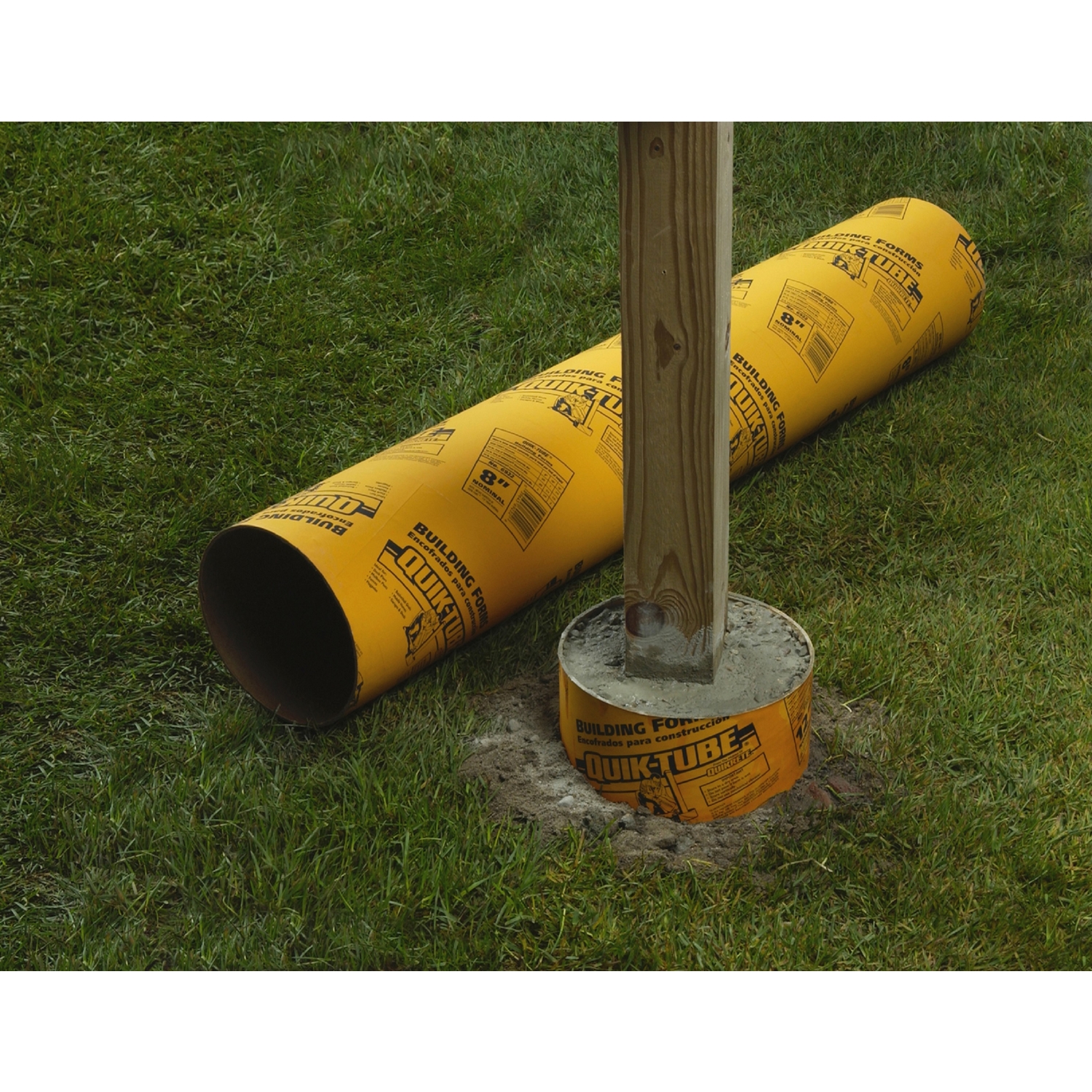 Quiktube Concrete Forming Tube, 10 In. x 4 Ft.