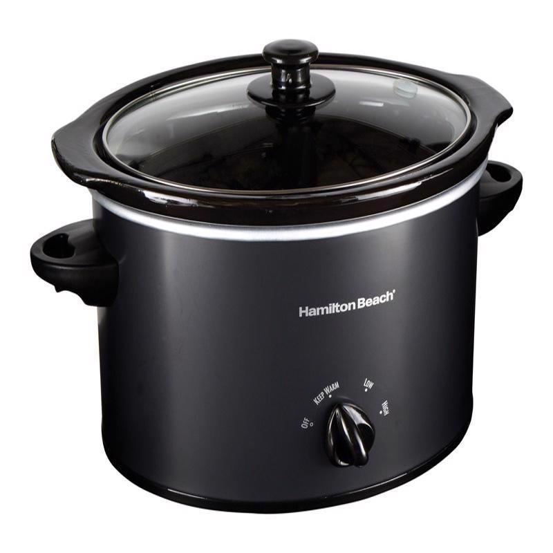 Hamilton Beach 3 qt. Black Stoneware Slow Cooker eBay